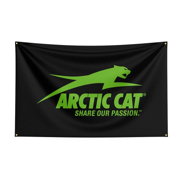 Zubehör 3X5ftFT Arctic Cats Flagge Polyester bedrucktes Rennwagen-Banner für die Dekoration, Flaggen-Dekoration, Flaggen-Banner