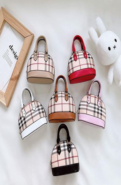 Designer Kinder Prinzessin Geldbörse Handtaschen Mode Mädchen Plaid Gedruckt Shell Messenger Bags Kinder PU Leder Brieftasche Frauen Metalle Cha9006817