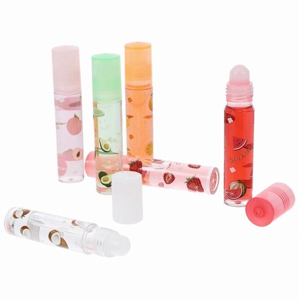 6 Stück Lippenpomade mit Fruchtgeschmack, transparente Lippenschutz-Lippenstifte für S1pg #