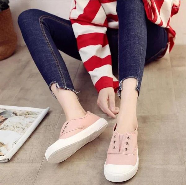 Scarpe casual per il tempo libero da donna Sneaker Moda Four Seasons Traspirante Slip-ON Atletico Basso Aiuto Tela da donna