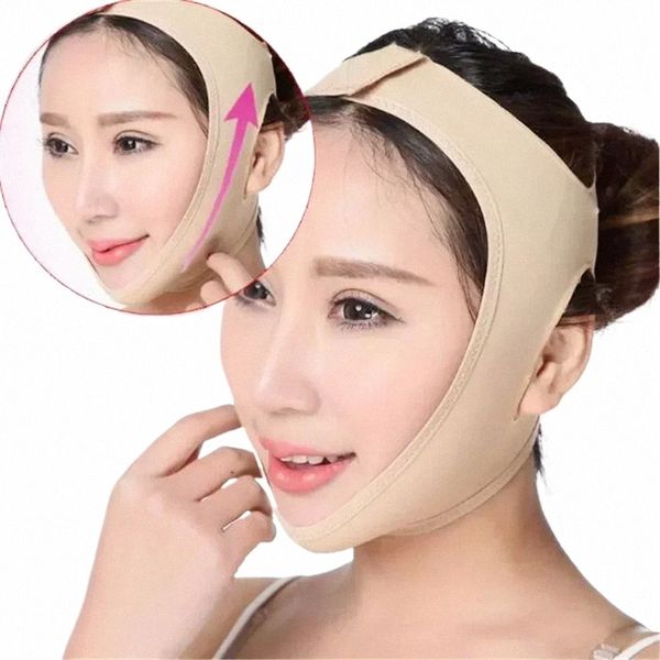 Elastic Face Slimming Bandage V Line Face Shaper Mulheres Chin Cheek Lift Up Belt Facial Massager Strap Face Beauty Skin Care Tools 20Vx #