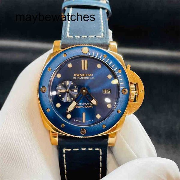 Panerai Men VS Factory Top Quality Relógio Automático P.900 Relógio Automático Top Clone Pam01070 Sneaking Metal Glass Famosos High End Marcas Maduras Designers Pulso