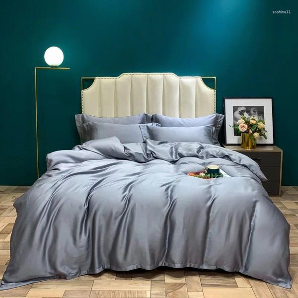 Yatak Seti Lüks Süper Yumuşak Set İpek Sağlıklı Cilt Güzellik Nevresim Yatak Yatak Yatak Yetişkin için