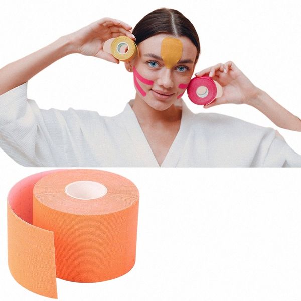 Kinesiologie Tape für Gesicht V-Linie Hals Augen Heben Faltenentferner Aufkleber Tape Gesichtspflege Werkzeug 5CM * 5M Bandagem Elastica 00EY #