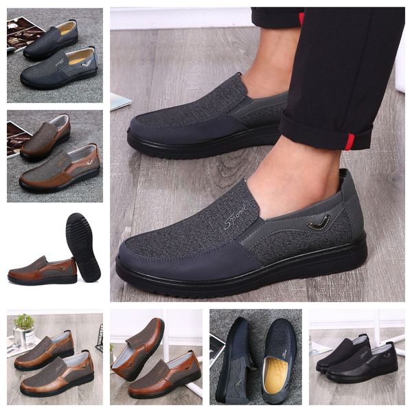 GAI comode Scarpe da uomo Scarpe nere Punta tonda Festa all'aperto Banchetto Abiti classici Uomo Business Tacco firmato Scarpe taglia EUR 38-50 morbide