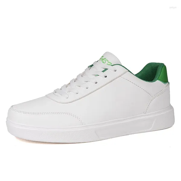 Scarpe Casual Moda Uomo Donna Scarpe di colore bianco Stringate sul davanti Skate Sneakers basse Sport unisex per palestra interna ed esterna