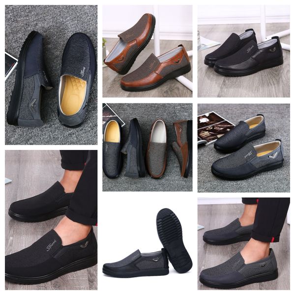 GAI comforts Scarpe da uomo Scarpe nere Punta tonda Festa Banchetti all'aperto Abito da uomo Scarpe da lavoro firmate con tacco EUR 38-50 morbide