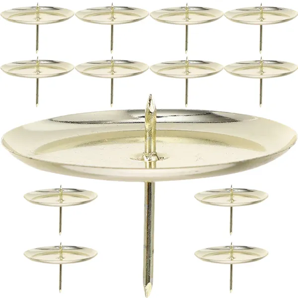 Castiçais 20 Pcs Titular Base de Mesa Decorações de Bolo Velas de Ferro Castiçal Banquete Sala de Jantar