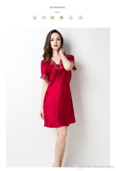 Yaz Sweetwear Yeni Kadınlar Spagetti Strap Nightdress Seksi Dantel Trim İpek Askıya Engelli Etek Günlük Kadın İç çamaşırı 03