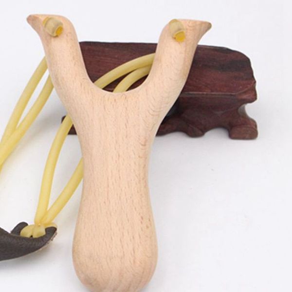Brinquedos de madeira com tiro de borracha ao ar livre estilingue de caça tiro ao ar livre banda interessante estilingue kka8090 taigo