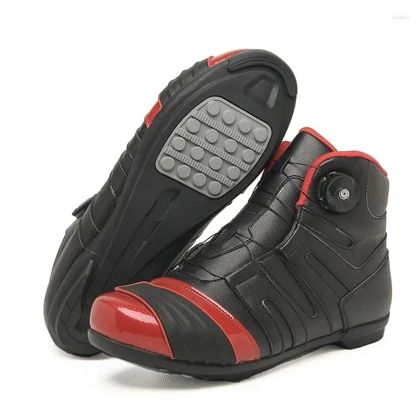 Sapatos de ciclismo masculinos botas de motocicleta casual espiral microfibra viagem respirável off-road motocross equitação