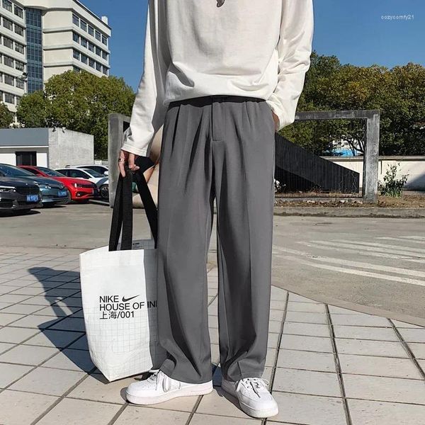 Männer Anzüge Gerade Jogginghose Männer Anzug Hosen Männlichen Koreanischen Lose Beiläufige Streetwear Sport Hose Einfarbig Jogger M05