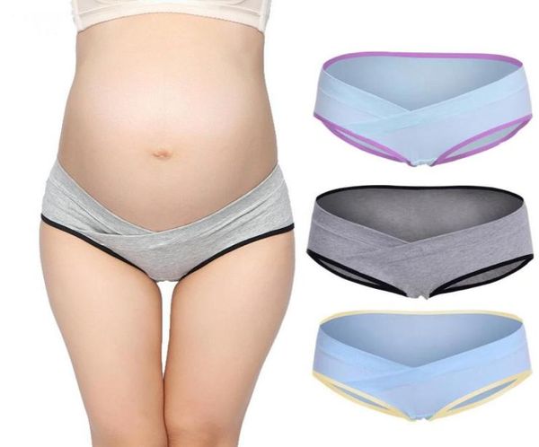 5 pçslote algodão roupa interior para grávidas em forma de cintura baixa gravidez briefs para mulheres grávidas plus size calcinha roupas 7459985