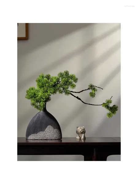 Vasi cinesi in stile creativo ceramico ceramico studia sala da tè shelf shelf decorazione
