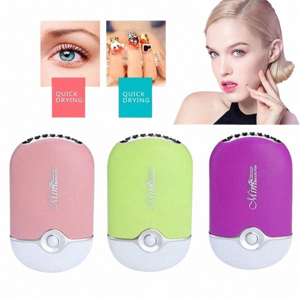 Nuovo USB Mini Fan Eyel Dryer Air Br Colla Fast Dry False Eye L Extensi Mascara Dryer Strumenti di trucco portatili Nail Art p35s #
