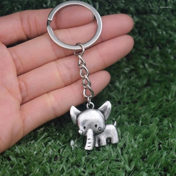 Chaveiros Bonito Liga Elefante Chaveiro Sorte Mascote Animal Chaveiros para Menina Mulheres