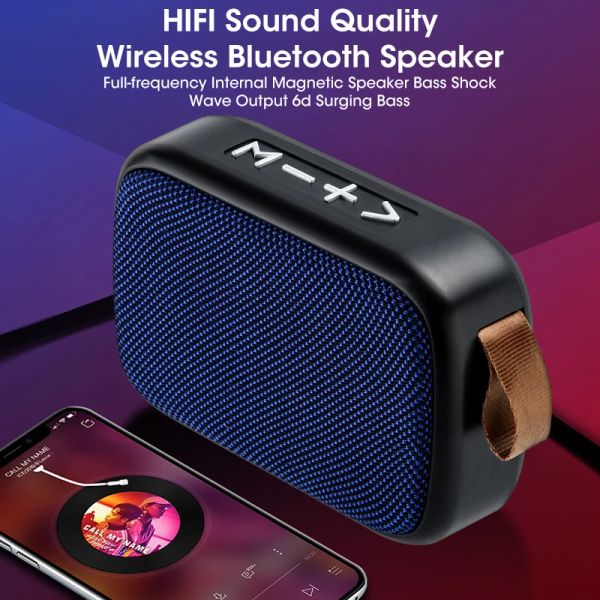 Hoparlörler Gtwoilt Kablosuz Bluetooth Hoparlör Açık FM TF Kart u Disk Ses Yaratılabilir Taşınabilir Mini Subwoofer Hediye Kablosuz Hoparlörler G2