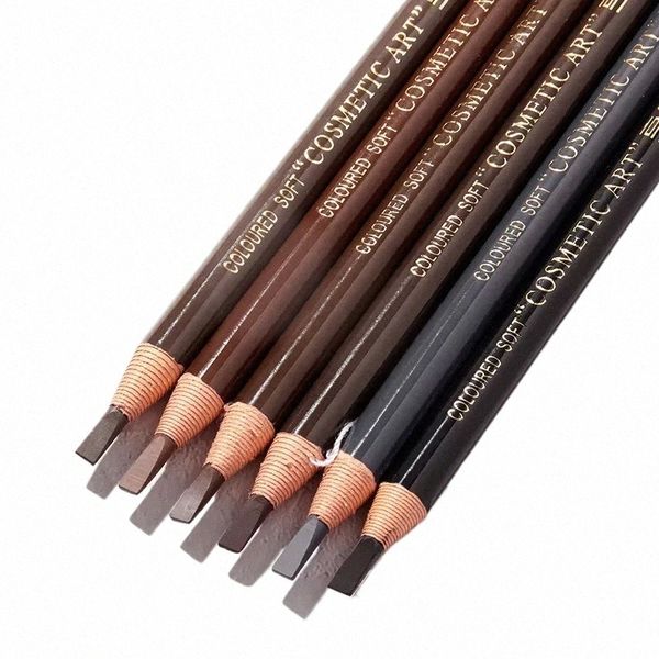 1 pz Natural Pull Matita per sopracciglia Impermeabile Eye Brow Enhancer Pen Lg Lasting Eyes Strumenti per il trucco Cosmetici Nero Rosso Marrone Grigio V73V #