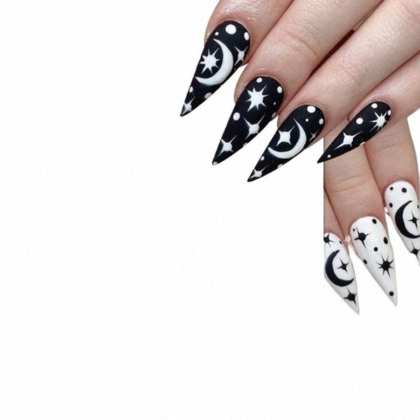 1pcs New 3D Devil's Eye Snake Nail Stickers Nail Art Decorati Preto Branco Frs Folhas Etiqueta Nail Art Decalques Peças j2XW #