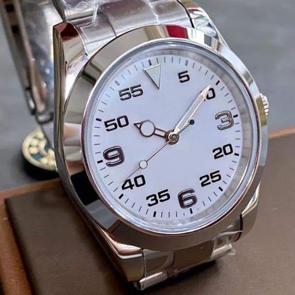 U1 Top Luxury Watch Air automático Mechanical Mech Sports Rei Watch Blue Black Dial Sapphire Master Designer Relógios de calendário inoxidável AAA+ relógios de pulso ROL5