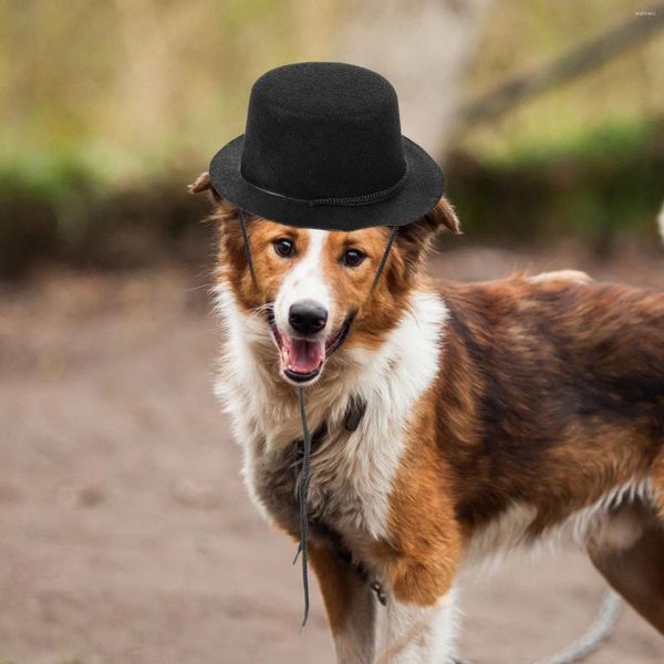 Abbigliamento per cani 2 pezzi Vestiti per animali domestici Cappello multifunzione per cucciolo Festa Gattino Regali di Natale Accessorio in feltro