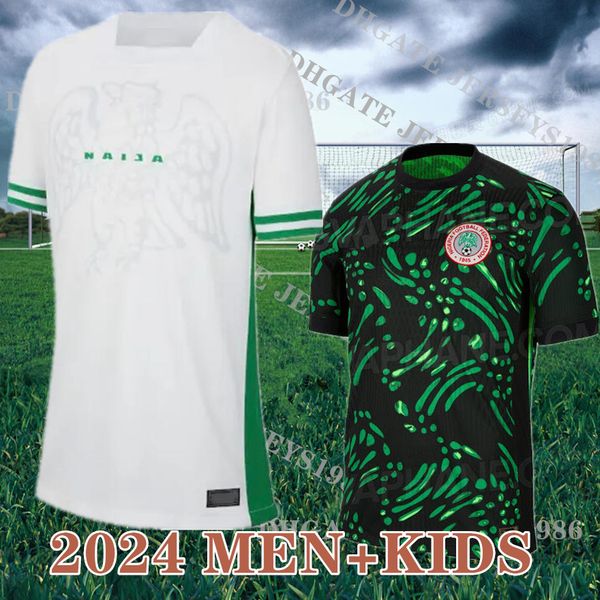 Nigerias Fußballtrikot 2024 Neu 2025 Team 24 25 Fußballtrikot Herren Heim Auswärts Herren Uniform Grün 2026 Weltmeisterschaft Regenwald NDIDI T.MOFFI LOOKMAN CHUKWUEZE