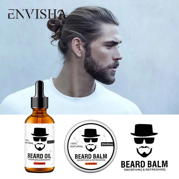 Shampoocondizionatore invisha barba crescita della barba siero crema essenziale olio naturale perdita di capelli naturali per uomini in balsamo per la crescita dei capelli nutriente idratante