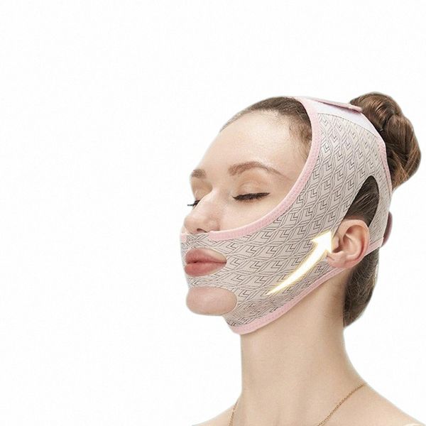 V Forma Maschera per il viso Linea del viso Lift Rimozione delle rughe Benda dimagrante Doppio mento Cheek Lift Up Strumenti per la cura del viso Cura della pelle K4Qh #