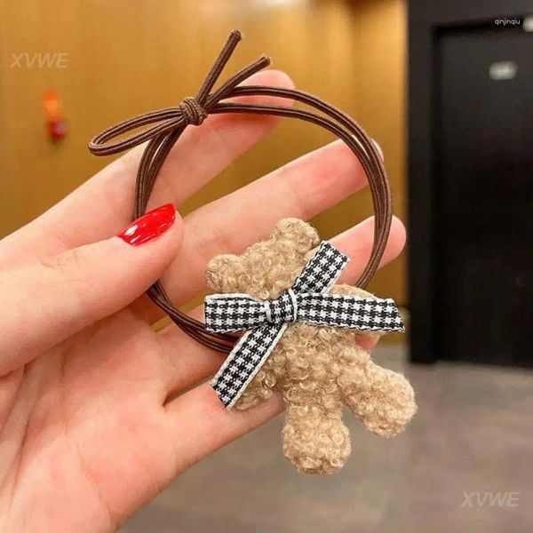 Accessori per capelli Strumenti per lo styling Durevole di alta qualità con fiocco in peluche Clip per orsetto da donna Copricapo a forma di forcina regalo