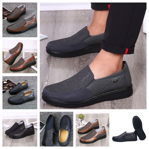 Gai sapatos masculinos confortáveis, sapatos pretos redondos, festa ao ar livre, banquete, terno clássico, sapato de designer de salto de negócios, eur 38-50 macio