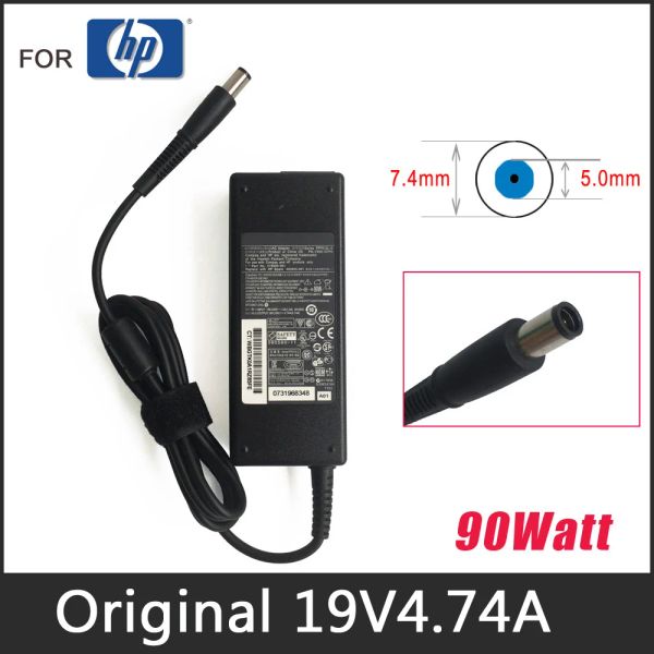 Adaptador original 90w 19v 4.74a adaptador de alimentação para hp envy pavilion ppp012de tpcla57 tpcda57 709566001 portátil carregador ac