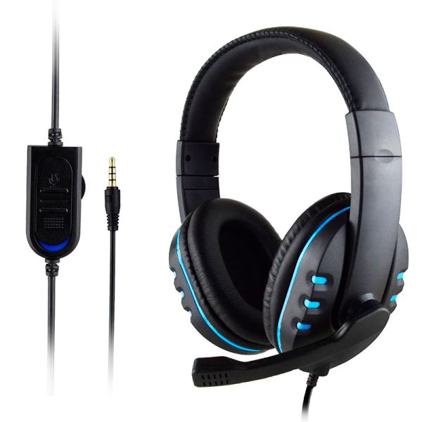 PS4 Oyun Seti için Kulaklık/Kulaklık Seti Mikrofon Müzikli Kablolu Kulaklık Casque Yeni Xbox One Switch dizüstü bilgisayar için Stereo Cascos