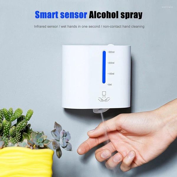 Dispensador de sabão líquido YO-300Ml sensor infravermelho automático touchless mão detergente pulverizador de desinfecção montado na parede
