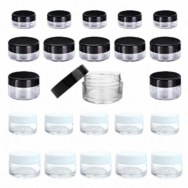 400 stücke Leere Kunststoff Kosmetische Make-Up Jar Töpfe 2g/3g/5g/10g/15g/20g Probe Flaschen Lidschatten Creme Lip Balm Ctainer Lagerung Box V6pj #