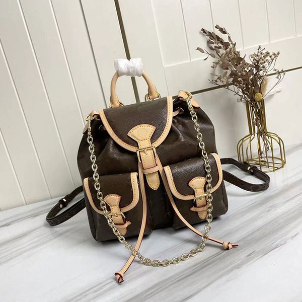 23 Tasarımcı Sırt Çantası Baskılı Crossbody Çanta Retro Vintage Vintage Womens Omuz Çantası Zincir Çantası Sırt Çantası Lüks Erkek Çift Cep Çift Cambridge Çanta