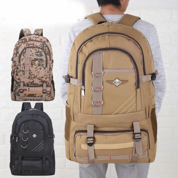 Rucksack 60L Outdoor Reise Männlich Camouflage Casual Camping Tasche Wasserdichte Oxford Tuch Bergsteigen Jagd