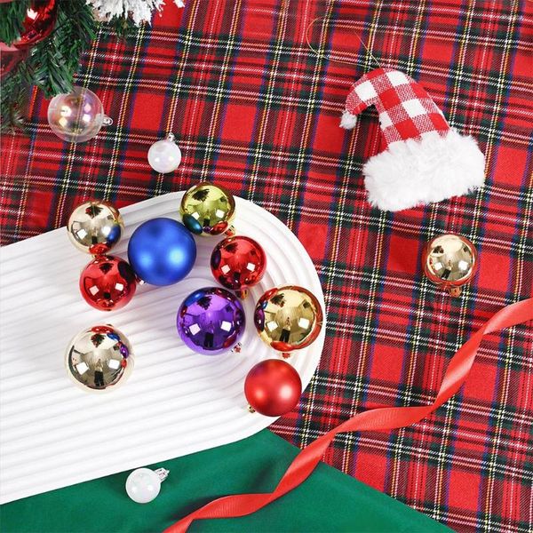Decorazione per feste 24 pezzi Ingredienti sicuri Durata natalizia Linea liscia Albero realizzato in ABS Verde chiaro