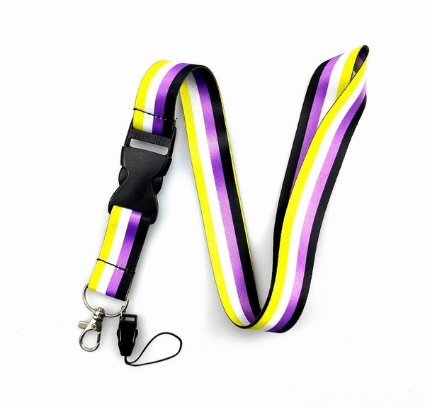 Mode LGBT Homosexuell Regenbogen Lanyards für Schlüssel Halsband Lanyard Karte ID Halter Gym Schlüsselanhänger Schlüsselanhänger DIY Hang Rope Schlüsselanhänger Geschenke