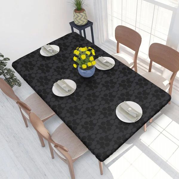 Toalha de mesa retangular à prova de óleo quebra-cabeça flor capa Orla Kiely Art 4FT toalha de mesa para jantar