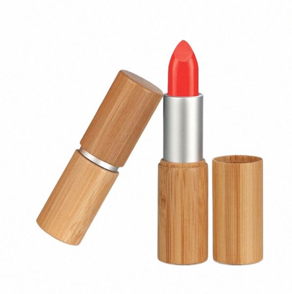 Verpackung Angepasst 10/30/50 stücke lippenstift Natürliche Gesunde Bambus Lippenstift Rohr Leere Lippen Balsam Ctainer Make-Up Werkzeuge Kosmetische P7LE #