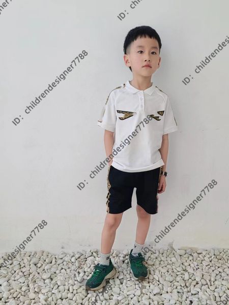 2024 Kinder Set Anzug Jungen Mädchen Sets Kinder Kurzarm T-Shirt Kind Designer Kleidung Sport mit Buchstaben Tiger Flower Forest Kinderjacke Baumwolle AAA