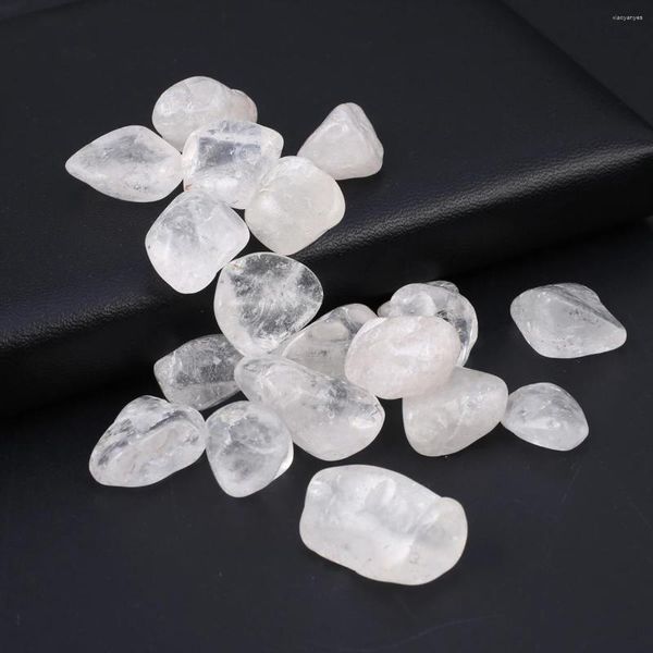 Dekoratif figürin cilalı açık kuvars çakıl beyaz kristaller doğal taşlar mineral akvaryum dekorasyon süsleri ev için