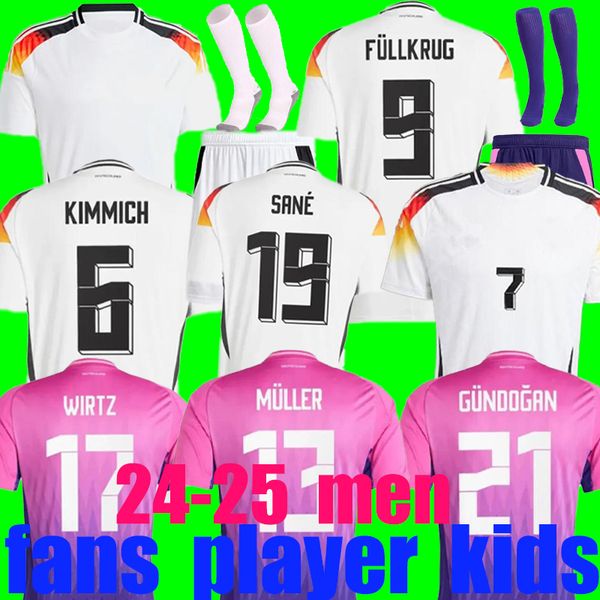 2024 HUMMELS GNABRY WERNER Fußballtrikots DRAXLER REUS MULLER GOTZE KROOS Euro Cup 24 25 Männer Kinder Kit Fußballtrikot Uniform Deutschlands