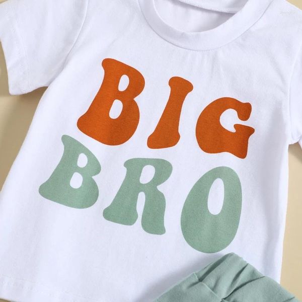 Kleidungssets Cool Cousin Club Geschwister Passendes Outfit Kurzarm T-Shirts Top Shorts Set Kleinkind Baby Junge Mädchen Sommerkleidung