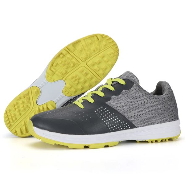 Sapatos New Aprovals Sapatos de golfe à prova d'água masculinos, tênis de golfe leves sapatos esportivos esportivos ao ar livre calçados de golfe masculino