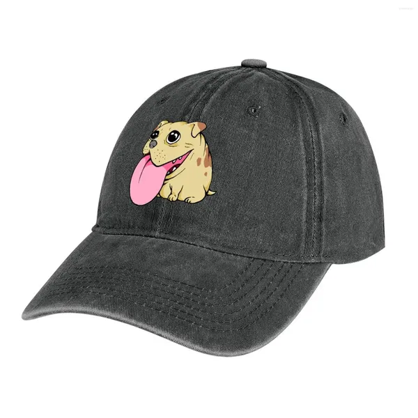 Boinas Chonky Pug Chapéu de Cowboy Festa Rugby Sun Cap Feminino Praia Masculino