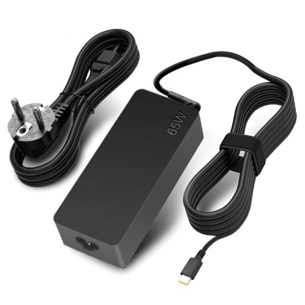 Adaptador usbc 65w typec ac portátil adaptador de alimentação carregador para lenovo thinkpad t480 t490 t580 adlx65ydc2a adlx65ylc2d adlx65ydc3a