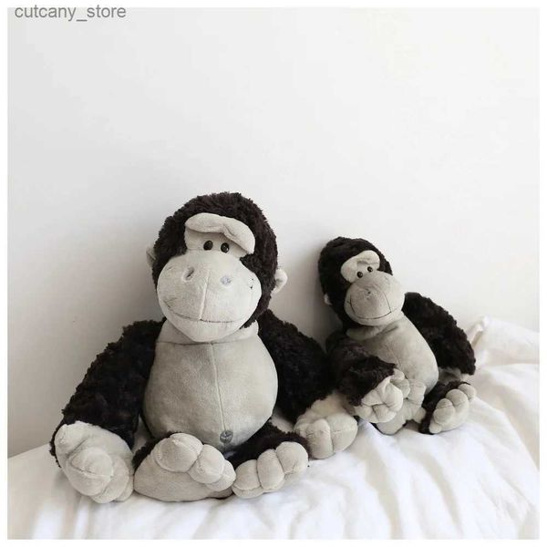 Animali di peluche ripieni 50 cm Animali della foresta Gorilla Peluche Cuscino giocattolo Kawaii Farcito Grande bambola Bambini Accompagna Flully Giocattolo per gli amici Kid Peluch Regalo L240320