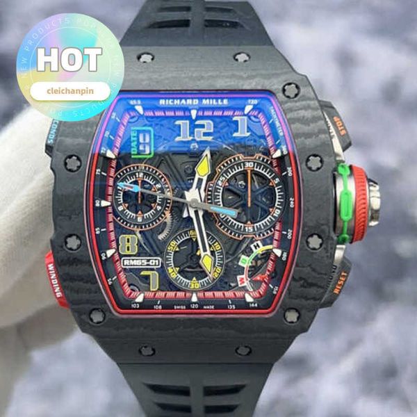 Tasarımcı Bileği Watch Rm Holwatch RM65-01 18K gül altın malzemesinden yapılmış ve daha sonra NTPT RM6501 olarak değiştirildi