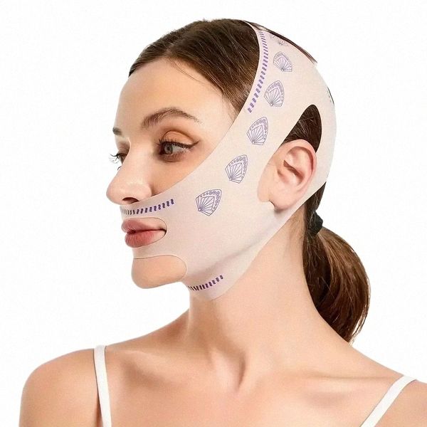 Neue Gesicht Abnehmen Bandage V-Linie Gesichtsformer Kinn Wange Hebegürtel Facelifting Anti-Falten-Bügel Slee Maske Schönheit Werkzeuge T9Ig #